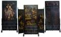 150 Qing Dynasty Lacquered Gold Painted Alter Panel
