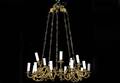 126 French Louis XVI Style Ten Arm Bronze Chandelier