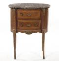A Louis XVI Style Gilt Metal Mounted Diminutive Commode