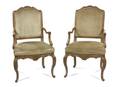 A Pair of Louis XV Style Fauteuils