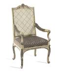 A Louis XV Style Painted Fauteuil