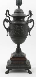 A Continental Bronzed Metal Urn
