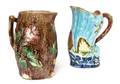 Two Majolica Pitchers