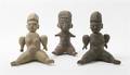 A Group of Three PreColumbian Style Pottery Figures