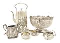 A Collection of English Silverplate Serving Articles