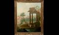 150 Attr to Hubert Robert Capriccio with Ruins Oil