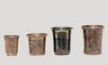 133 Four Antique Russian Silver Kiddish Cups