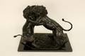 Robert Glen  Two Fighting Lions Bronze