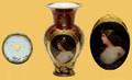 216 Antique Royal Vienna Hand Painted Portrait Vase