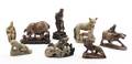 Eight Hardstone Figures