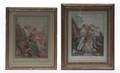 A Set of Four French Handcolored Engravings