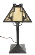 An American Arts  Crafts Style Boudoir Lamp