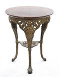 A Victorian Cast Iron Center Table