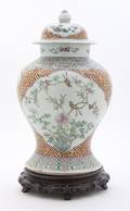 A Chinese Porcelain Polychrome Enameled Ginger Jar