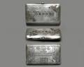 292 Russian Sterling with Gold Accent Cigarette Case