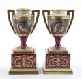 A Pair of Royal Vienna Style Cabinet Vases