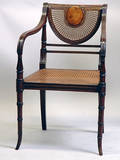242 Hepplewhite Cane Back Armchair