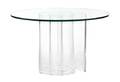A Lucite and Glass Breakfast Table