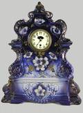 247 Royal Bonn Style Porcelain Clock