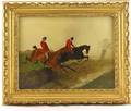 228 George Wright 18601942 Equestrian Riders Oil