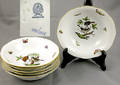 219 Set of Eight 8 Herend Rothschild Bird Bowls