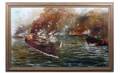 100 Oil on Canvas Spanish American War