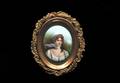 186 Small Hand Painted Porcelain Portrait Plaque