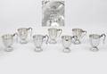 173 7 Fabian Mexico Sterling Open Handled Footed Cups