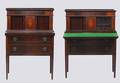 158 Am Federal Style Inlaid Mahogany Secretary Desk