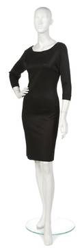 An Alaia Black Knit Dress