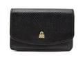 A Judith Leiber Black Lizardskin Coin Purse