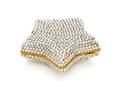 A Judith Leiber Silver Crystal Star Pillbox