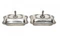 219 Pair of Covered Sterling Vegetable Tureen