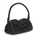A Bottega Veneta Black Suede Evening Bag