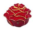 A Judith Leiber Red Crystal Rose Minaudiere