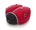 A Judith Leiber Red and Black Crystal Ladybug Minaudiere