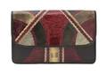 A Carlos Falchi Patchwork Exotic Skin Envelope Clutch