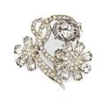 A Joseph Wiesner Rhinestone Brooch
