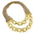 A Luisa Conti Gold Bead and Chain Necklace