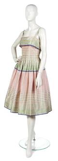 A Pauline Trigere Light Pink Silk Day Dress