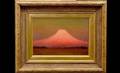169 J E Stuart 18521941 Sunset Mt Rainer Oil dated
