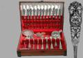 283 60 Piece Andre Valdres Sterling Silver Flatware Se