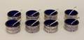 Set of 8 Sterling  Cobalt Salts