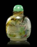 A Chinese Interior Painted Agate Snuff Bottle