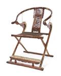 A Huanghuali Folding HorseshoeBack Armchair
