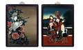 252 Pair Chinese Reverse Paintings on Glass