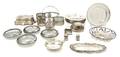 A Collection of Silver and Silverplate Mounted Articles
