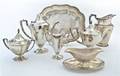 A Collection of American and English Silverplate Serving Articles