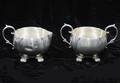 209 Durham Sterling Footed Sugar and Creamer