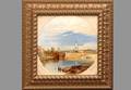 284 J BPyne 18001870 Bassville Calais Oil on Board
